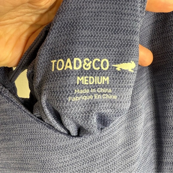 Toad & Co. tech tomboy tank dress blue pocket built in bra size medium - Picture 7 of 10